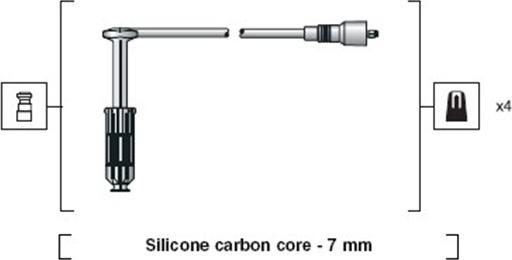 Magneti Marelli 941318111181 - Комплект проводов зажигания avtokuzovplus.com.ua