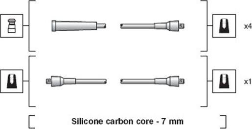 Magneti Marelli 941318111182 - Комплект проводів запалювання autocars.com.ua