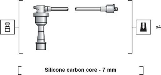 Magneti Marelli 941318111183 - Комплект проводів запалювання autocars.com.ua