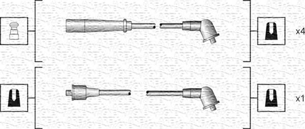 Magneti Marelli 941318111185 - Комплект проводов зажигания avtokuzovplus.com.ua