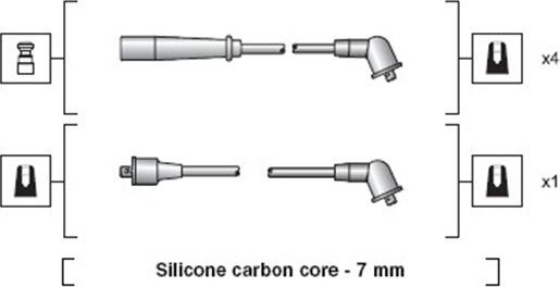 Magneti Marelli 941318111185 - Комплект проводів запалювання autocars.com.ua