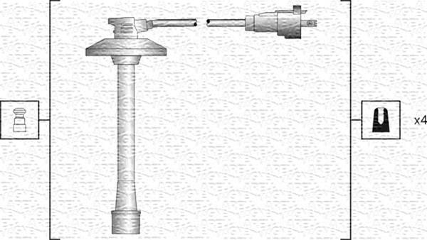 Magneti Marelli 941318111186 - Комплект проводів запалювання autocars.com.ua