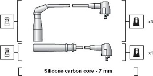 Magneti Marelli 941318111187 - Комплект проводов зажигания avtokuzovplus.com.ua