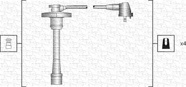 Magneti Marelli 941318111188 - Комплект проводов зажигания avtokuzovplus.com.ua