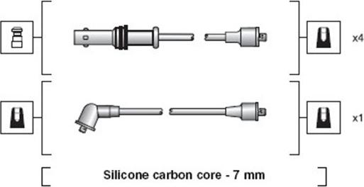 Magneti Marelli 941318111195 - Комплект проводов зажигания avtokuzovplus.com.ua