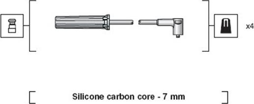 Magneti Marelli 941318111196 - Комплект проводів запалювання autocars.com.ua