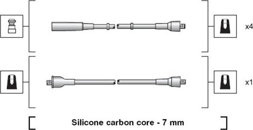 Magneti Marelli 941318111206 - Комплект проводов зажигания autodnr.net