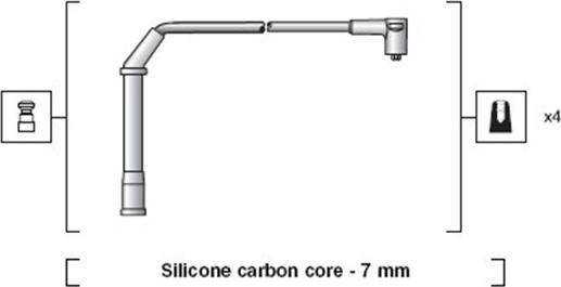 Magneti Marelli 941318111220 - Комплект проводів запалювання autocars.com.ua