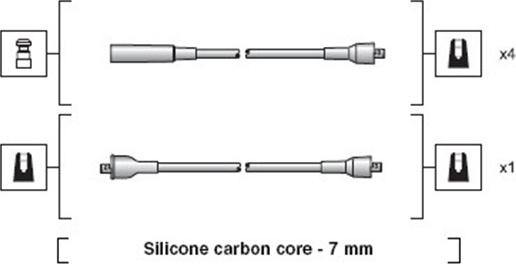 Magneti Marelli 941318111232 - Комплект проводів запалювання autocars.com.ua