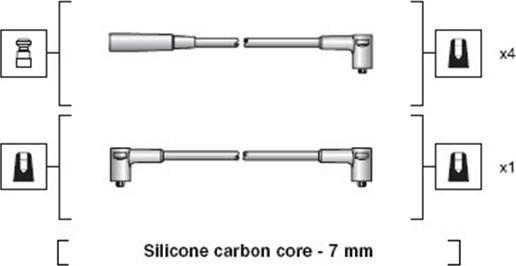 Magneti Marelli 941318111233 - Комплект проводів запалювання autocars.com.ua