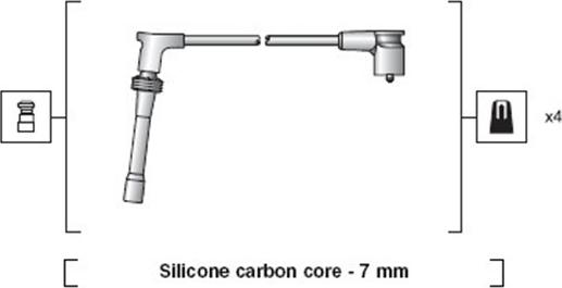 Magneti Marelli 941318111244 - Комплект проводів запалювання autocars.com.ua