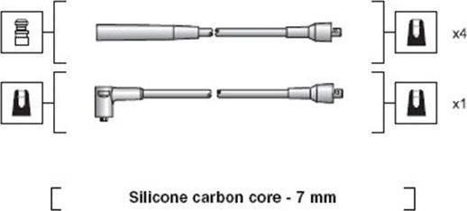 Magneti Marelli 941318111249 - Комплект проводів запалювання autocars.com.ua