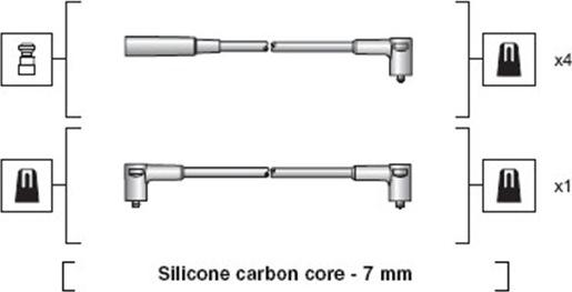 Magneti Marelli 941318111261 - Комплект проводов зажигания avtokuzovplus.com.ua