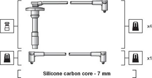 Magneti Marelli 941318111264 - Комплект проводів запалювання autocars.com.ua