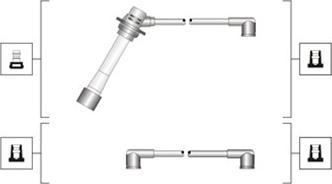 Magneti Marelli 941319170093 - Комплект проводів запалювання autocars.com.ua