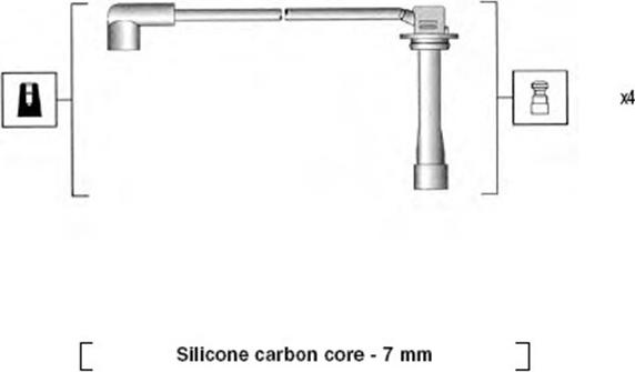 Magneti Marelli 941325020896 - Комплект проводів запалювання autocars.com.ua