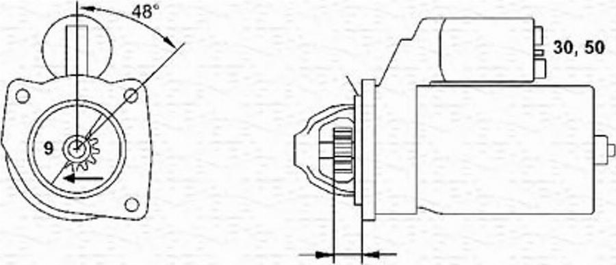 Magneti Marelli 943220439010 - Стартер autocars.com.ua