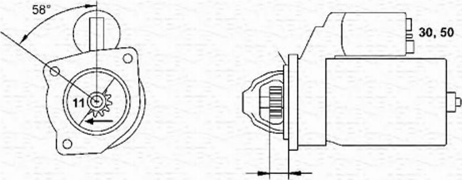 Magneti Marelli 943221434010 - Стартер autocars.com.ua