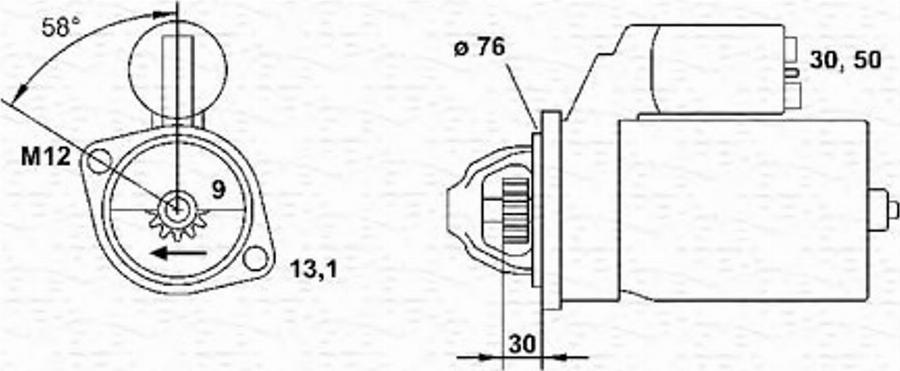 Magneti Marelli 943223438010 - Стартер autodnr.net