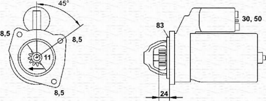 Magneti Marelli 943241008010 - Стартер autodnr.net