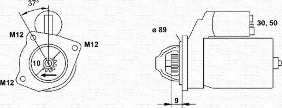 Magneti Marelli 943241015010 - Стартер autodnr.net