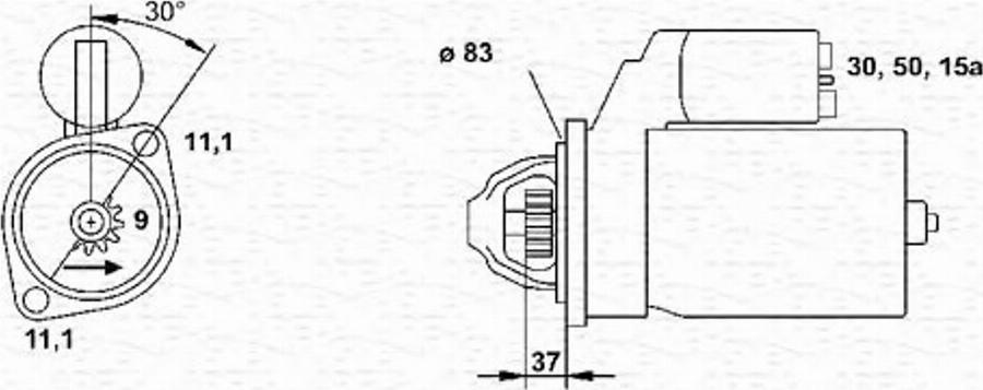 Magneti Marelli 943241040010 - Стартер avtokuzovplus.com.ua