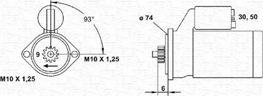 Magneti Marelli 943241043010 - Стартер autodnr.net