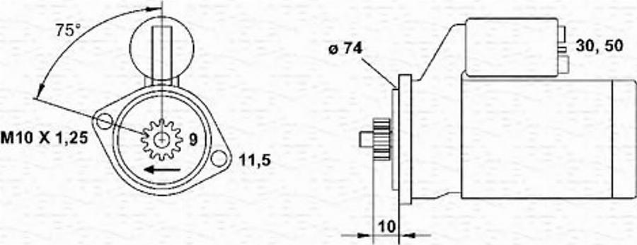 Magneti Marelli 943241050010 - Стартер autodnr.net