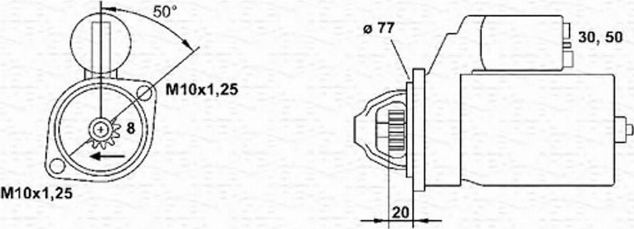 Magneti Marelli 943241124010 - Стартер autodnr.net