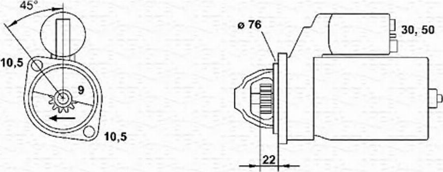 Magneti Marelli 943241167010 - Стартер autocars.com.ua