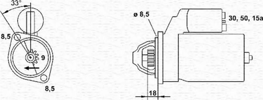 Magneti Marelli 943251048010 - Стартер autocars.com.ua