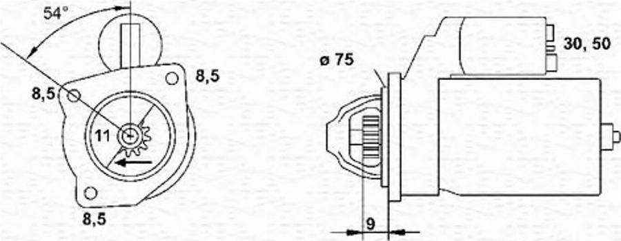 Magneti Marelli 943251111010 - Стартер avtokuzovplus.com.ua