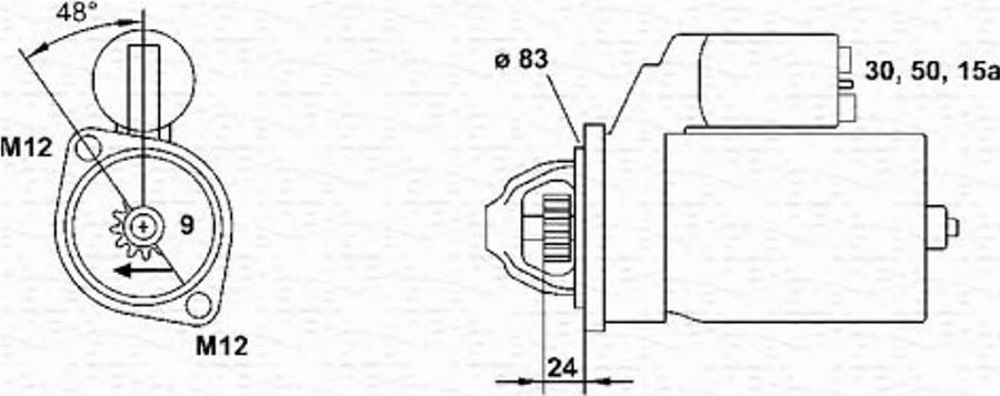 Magneti Marelli 943251301010 - Стартер avtokuzovplus.com.ua