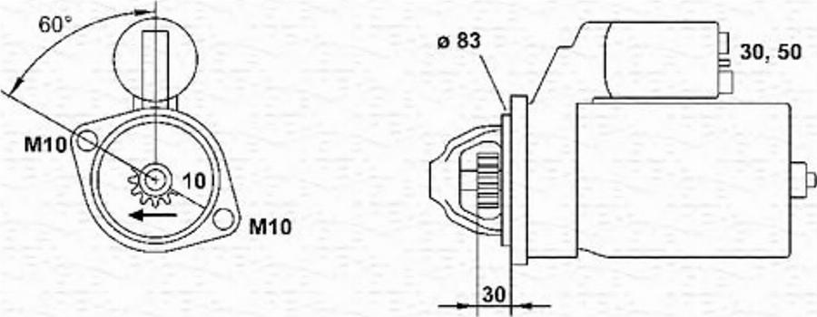 Magneti Marelli 943251302010 - Стартер avtokuzovplus.com.ua