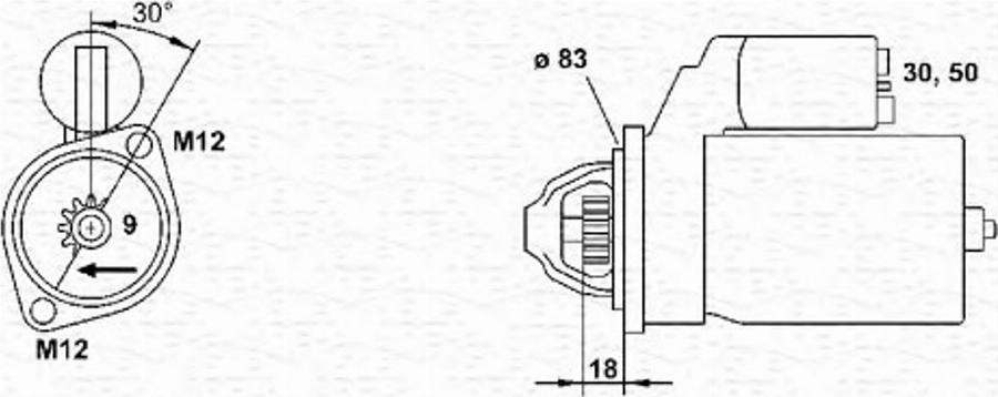 Magneti Marelli 943251333010 - Стартер autodnr.net