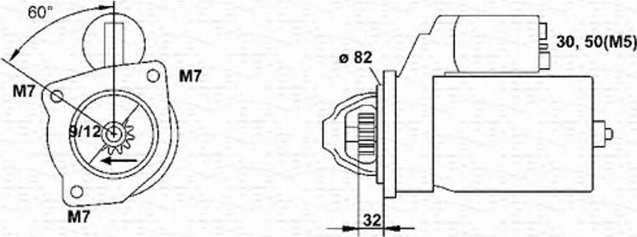 Magneti Marelli 943251402010 - Стартер autocars.com.ua