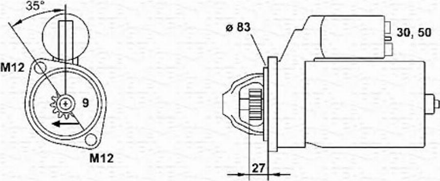 Magneti Marelli 943 25 141 501 0 - Стартер autodnr.net