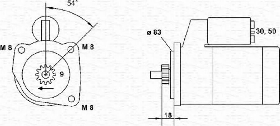 Magneti Marelli 943251433010 - Стартер autodnr.net