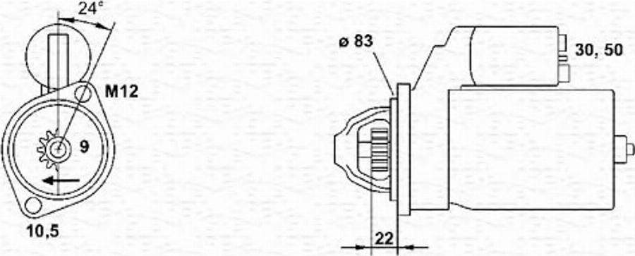 Magneti Marelli 943251438010 - Стартер autodnr.net