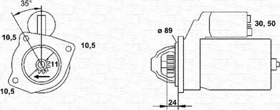 Magneti Marelli 943251441010 - Стартер autodnr.net