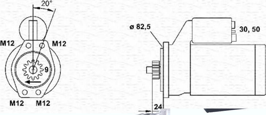 Magneti Marelli 943251447010 - Стартер autocars.com.ua