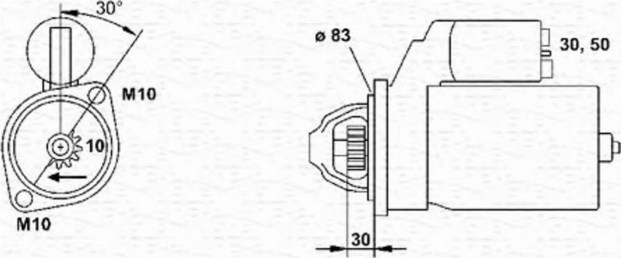 Magneti Marelli 943251449010 - Стартер avtokuzovplus.com.ua