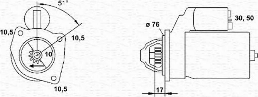 Magneti Marelli 943251458010 - Стартер autodnr.net