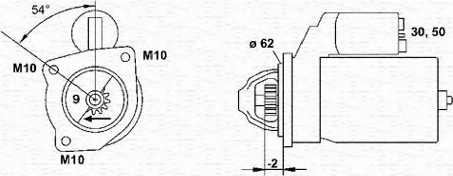 Magneti Marelli 943251488010 - Стартер avtokuzovplus.com.ua