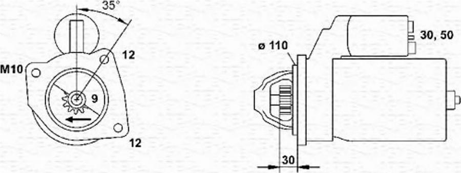 Magneti Marelli 943251574010 - Стартер autodnr.net