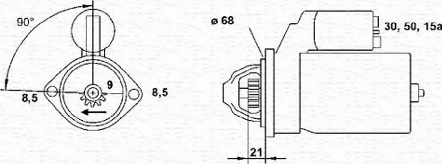 Magneti Marelli 943251613010 - Стартер autocars.com.ua