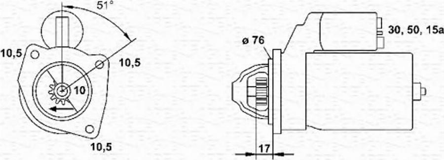 Magneti Marelli 943251690010 - Стартер autodnr.net