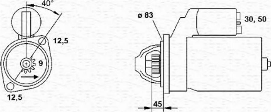 Magneti Marelli 943251701010 - Стартер avtokuzovplus.com.ua