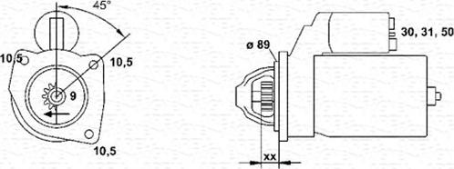 Magneti Marelli 943252208010 - Стартер avtokuzovplus.com.ua