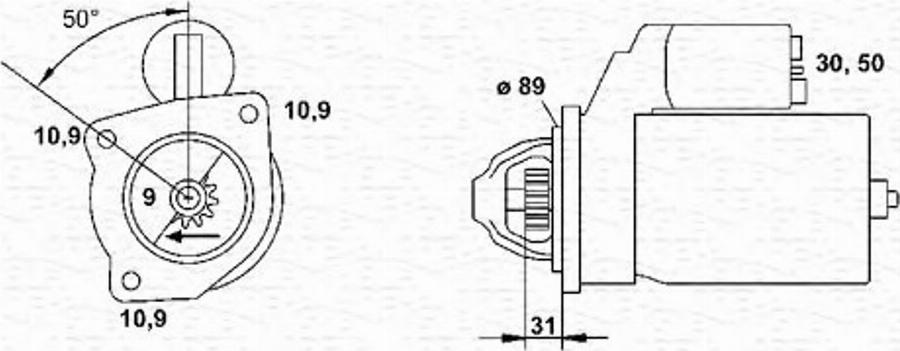 Magneti Marelli 943252215010 - Стартер avtokuzovplus.com.ua